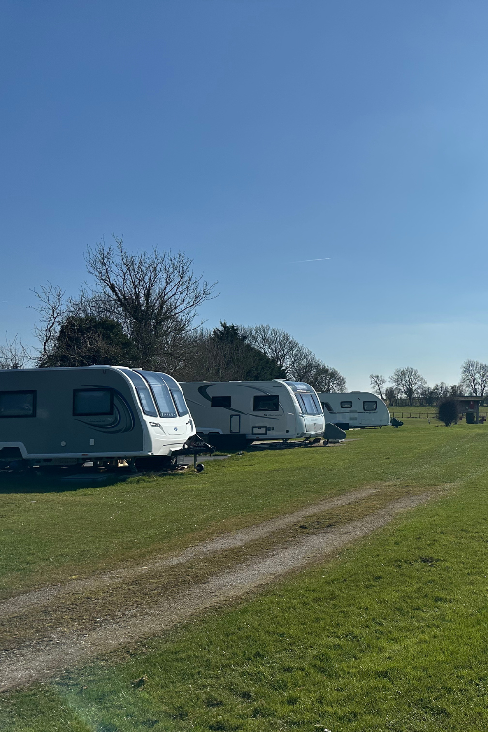 caravans on pitch