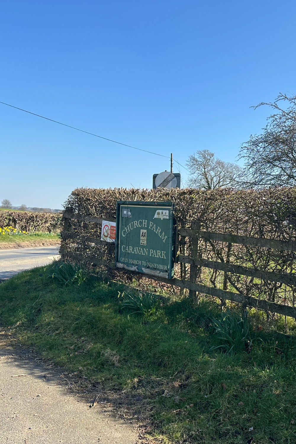 church farm holiday park sign